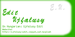 edit ujfalusy business card